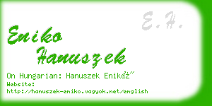 eniko hanuszek business card